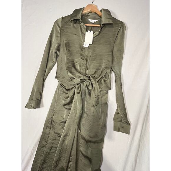 NWT Steve Madden Tie Front Wide Leg‎ Jumpsuit S - Picture 4 of 7